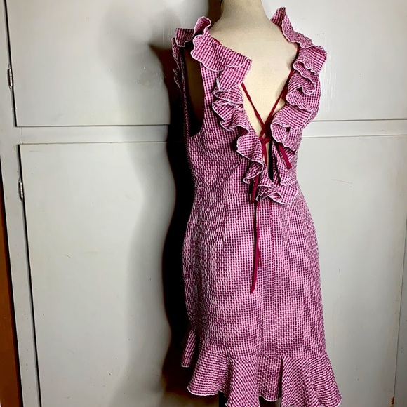 WAYF Dorian Mini Ruffle Hem Dress XL - Picture 8 of 10